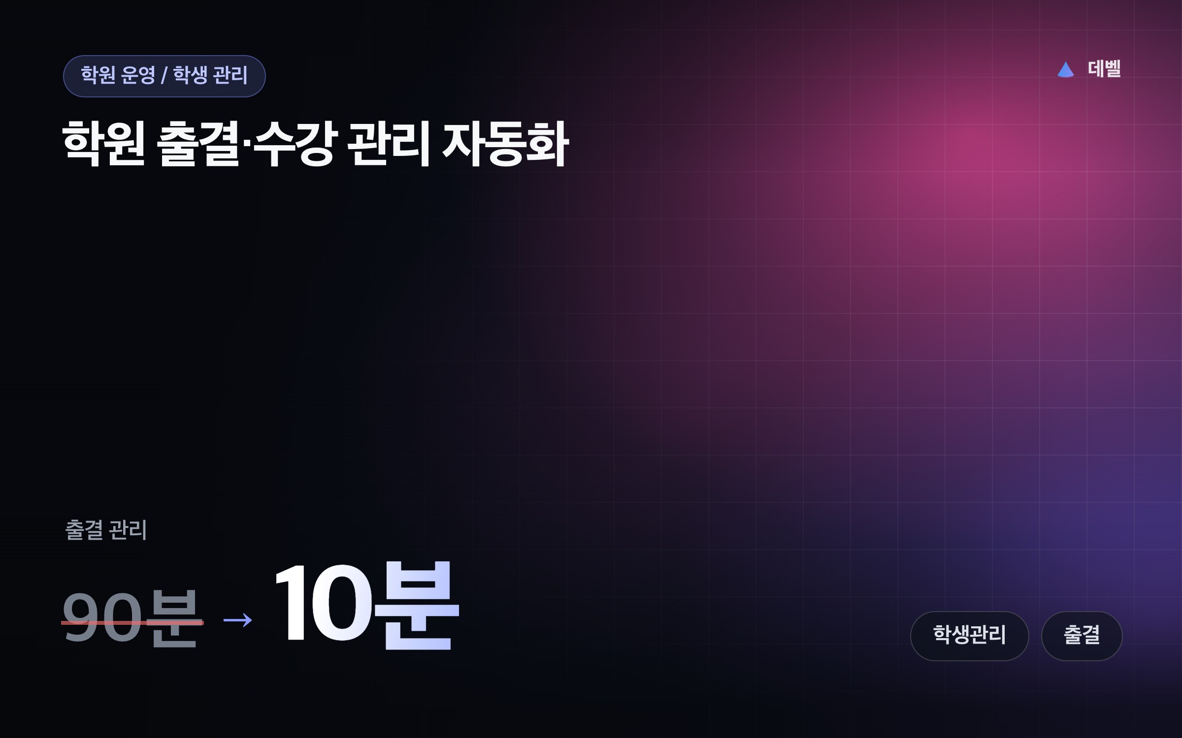 학원 출결·수강 관리 자동화
