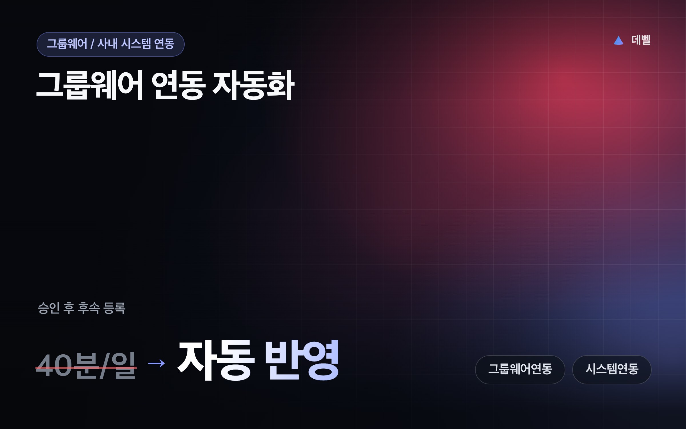 그룹웨어 연동 자동화